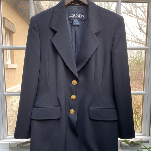Escada Jackets & Blazers - Vintage Long Escada Wool Jacket